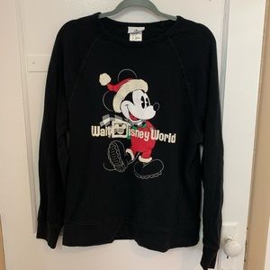 WDW Christmas Mickey Crew Neck